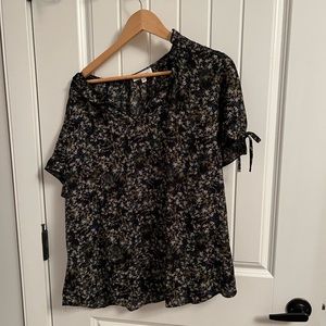 Flowers blouse by blousology size 1X